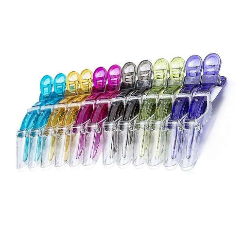 12pcs Salon Croc Hair Clips Styling Clips Sectioning Alligator Hair Clip