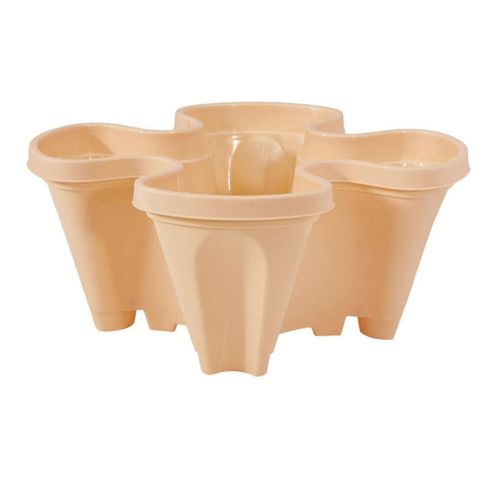 Stack-up Type Pot de fleurs stéréoscopique en plastique Empilable Vertical Flower Plant Pot pour jardin Maison Nouveau Bdliv