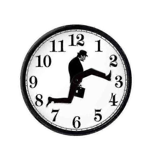 Monty Python Inspired Silly Walk Horloge Murale Créative Silencieux Muet Horloge Art Mural