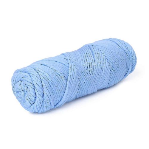 Couleur Unie Tricoter À La Main Chunky Warm Cashmere Worsted Laine Grossière Fil De Soie ( Couleur: 08 Bleu Clair )
