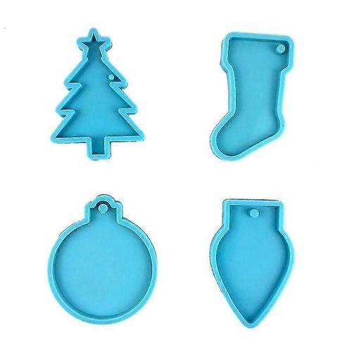 Brillant Glossy Christmas Socks Porte-Clés Silicone Moule Pour Cadeau De Noël Artisanat