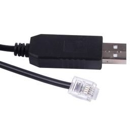 CLICKSELL-Câble Usb Vers Rj11 Pour Skywatcher Eq6 Eq5 Heq5 Eqmod Ascom Pc Pour Connecter Le Contrôleur Manuel Synscan (180 Cm, Usb Vers Rj11 6P4C)