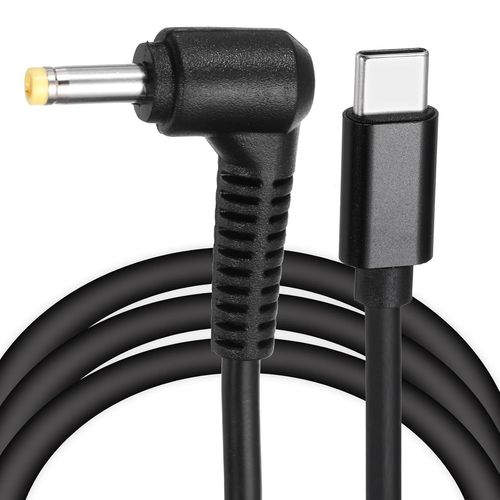 CLICKSELL-Câble De Charge Rapide Usb C Vers Dc Pd De 1,5 M, 4 Mm X 1,7 Mm, 65 W/12 V Dc, Entrée De Type C, Adaptateur Jack 3 A Pour Routeur, Appareil Photo, Boîte Tv, Lampe De Bureau (Noir)