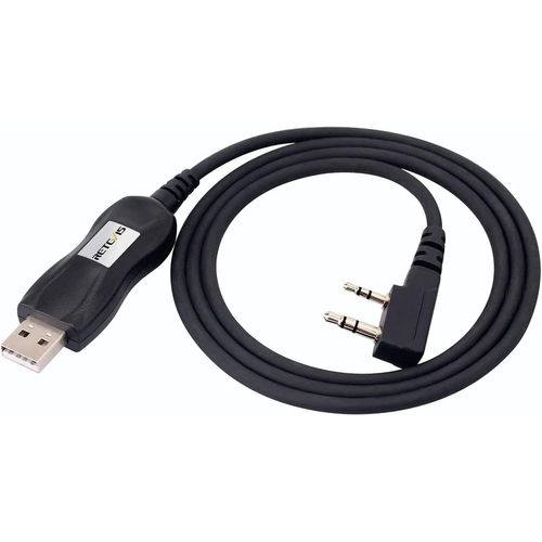 CLICKSELL-Pc28 Cable De Programmation Usb Ftdi Chip Compatible Avec Talkie Walkie Rt5 Rt5R Rt5Rv Rt21 Rt7 Rt85 Rt1 Rt86 Rb85 Ra685 Kenwood Baofeng Bf-888S Bf-88E Uv-5R Wouxun Tyt (1 Pcs)
