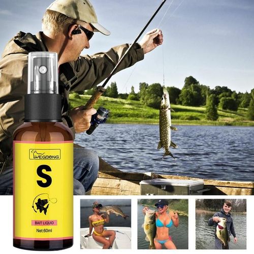 Appâts De Pêche Naturels, Parfum Liquide, Attractifs, Traînée De Cautionnement Pour La Mer, La Rivière, L'eau Douce, Attirer Activement Le Poisson, 60ml