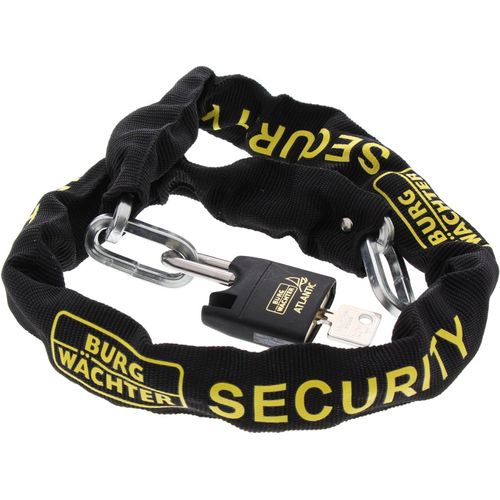 ChenQuanSarl- Combinaison Chaîne Antivol Cémentée + Cadenas, Longueur De Chaîne 90 Cm, Épaisseur 6 Mm, Skm 6/90/Ni40