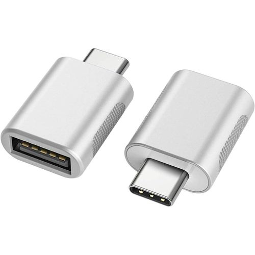 CLICKSELL-Adaptateur Usb C Vers Usb (Paquet De 2), Adaptateur Usb-C Vers Usb 3.0,Adaptateur Usb Type-C Vers Usb,Adaptateur Thunderbolt 3 Vers Usb Femelle Otg Pour Macbook Pro, Air, Ipad Pro 2020 (Arg