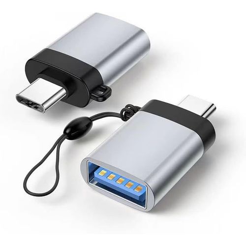 CLICKSELL-Lot De 2 Adaptateurs Usb-C Vers Usb Avec Cordon Otg Usb-C Vers Usb 3.0 Femelle - Compatible Avec Les Smartphones De Type C, Macbook Pro I Mac Surface Pro Et Les Appareils De Type C