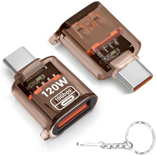 CLICKSELL-Adaptateur Usb Vers Usb C (2 Packs), Convertisseur Usb Type C Mâle Vers Usb A 3.2 Femelle, Adaptateur Thunderbolt 3 Vers Usb Femelle Otg Pour Iphone 16/15 Series, Macbook, Samsung Et Autres