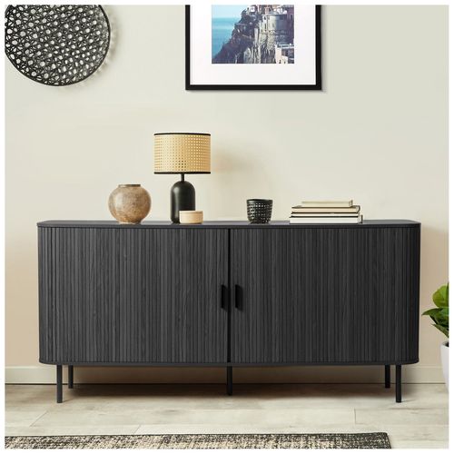 Buffet 2 Portes 170 Cm Callix Uh11079 Mdf Lattes Coloris Chêne Noir (Lorikeet Living)