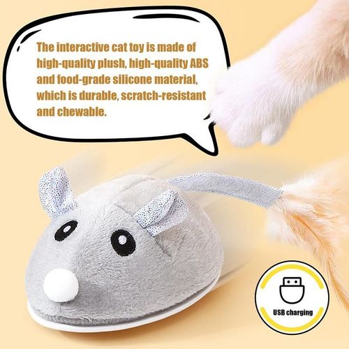 Jouet Souris Électrique Pour Chat, Évitement Intelligent, Chargement Usb, Existent, Résistant À 360, Roulant, Robotique, Mobile