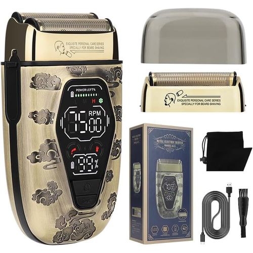 Kgabery-Rasoir Electriques Hommes,Rasoir Électriques Hommes Barbe Et Cheveux,Shaver Humide Et Sec Sans Fil Et Rechargeable Pour Hommes,Pour Couper Les Cheveux Et La Barbe,Cadeau Pour Hommes
