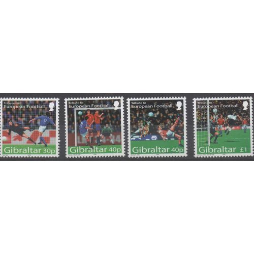 Gibraltar Timbres Championnat Européen De Football 2004