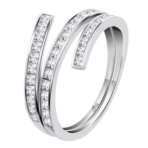 Bague Lotus En Argent 925 Avec Pierre En Zircone, Tendance Jlp3731-3-114