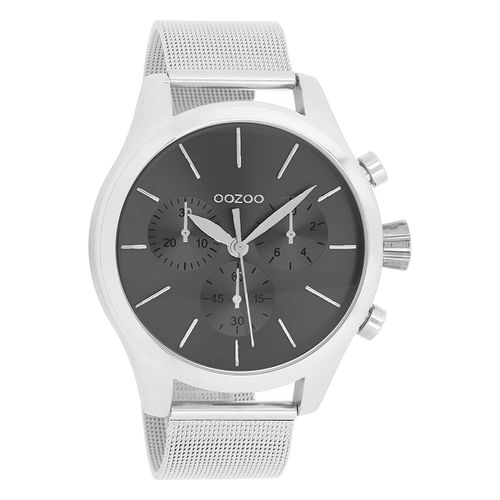 Montre-Bracelet Analogique Argentée Pour Femme «&nbspoozoo &nbsp» Avec Bracelet En Métal Uoc9099a
