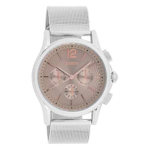 Montre-Bracelet Analogique Argentée Pour Femme «&nbspoozoo &nbsp» Avec Bracelet En Métal Uoc9107a