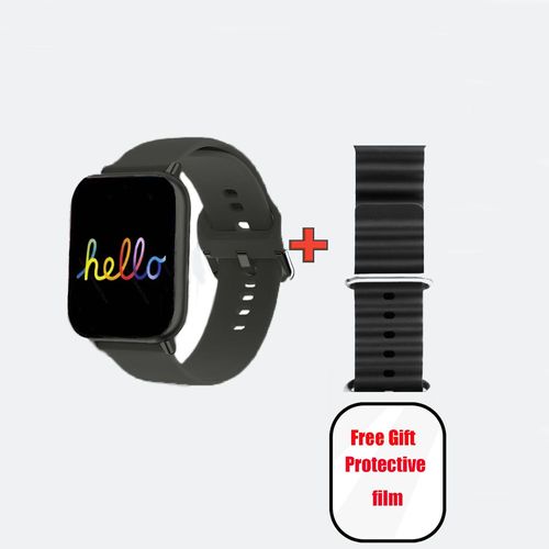 Montre Intelligente Série 10 Pour Hommes Et Femmes,Hello Plum,H15 Pro,Amoled,1 Go,Message,Chatgpt,Musique Locale,Photo,Ablum,Android,Ios - Type Black-Bgj