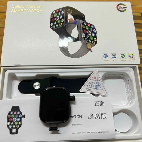 La Version Mondiale De Smartwatch Cd20 Prend En Charge La Carte Sim Wifi Gps Appel Vidéo Écran Amoled De 2.29 Pouces 490x580 Avec 180 ° Caméra Rotative - Type Black-4gb 64gb
