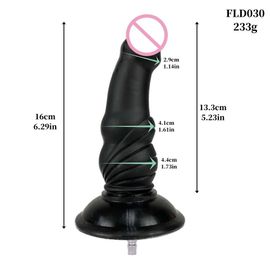 Rough Beast-Sex Machine Dileducative,Accessoires De Rêves,Big Flesh Black Dileducational For Vac-U-Lock Love Machine,Imbibé Pour Toutes Les Machines Du Magasin - Type Fld030-Bk