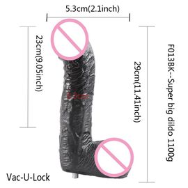 Fredorch-Godemiché Noir En Silicone Pour Stiliban Ation Du Point G,Machine Sexuelle Pour Vac-U-Lock Love Machines - Type F013bk #B
