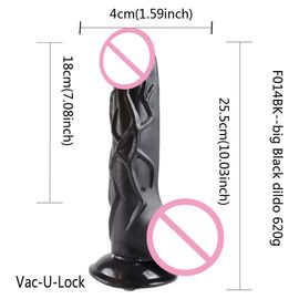 Fredorch-Godemiché Noir En Silicone Pour Stiliban Ation Du Point G,Machine Sexuelle Pour Vac-U-Lock Love Machines - Type F014bk #B