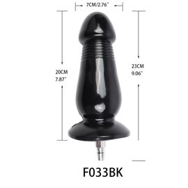 Fredorch-Godemiché Noir En Silicone Pour Stiliban Ation Du Point G,Machine Sexuelle Pour Vac-U-Lock Love Machines - Type F033bk #A