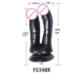 Fredorch-Godemiché Noir En Silicone Pour Stiliban Ation Du Point G,Machine Sexuelle Pour Vac-U-Lock Love Machines - Type F034bk #A