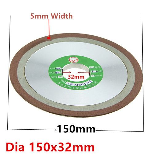 Jrealmer-Meules diamantées,Disque de meulage,Hypoténuse pour fraise en carbure,Outil électrique,100mm,150mm,150mm,180mm,240/400 grains - Type Dia 150x32mm-Grit 180