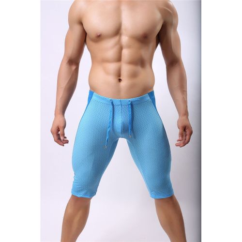 Short De Bain Sexy En Maille Pour Homme,Maillot De Bain,Plage,Surf,Moulant,Long,Vêtements De Sport