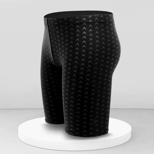 Hommes Adultes,Été Pur Noir Grande Taille,Tissu Bionique Imperméable Professionnel À Séchage Rapide,Maillot De Bain En Peau De Requin