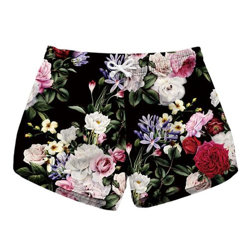 Short De Plage D'été Pour Femme,Pantalon Court De Sport,Imprimé Fleurs 3d,Séchage Rapide,Maillot De Bain Femme,Vacances,Planche De Surf