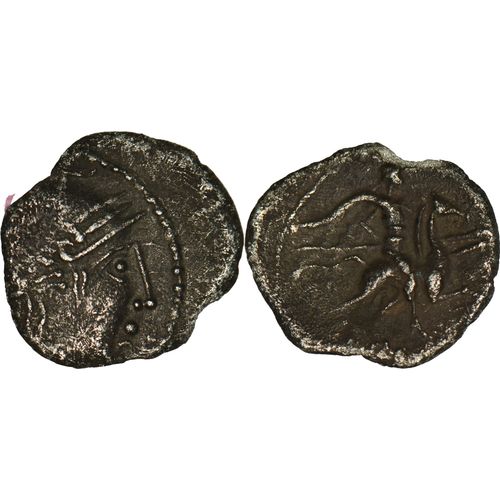 Gaule - Vallee Du Rhone - Denier Au Cavalier Stylisé - C.75 Bc - Argent - 25-365