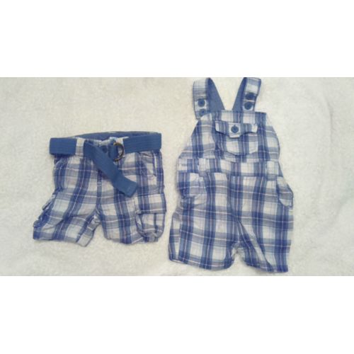 Salopette &#43 Short Bébé Garçon Taille 6 Mois Idée Cadeau