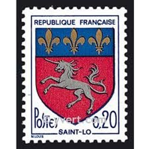 Armoiries De Villes (6) : Blason De Saint-Lô Année 1966 N° 1510 Yvert Et Tellier Luxe