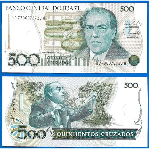 Bresil 500 Cruzados 1986 Serie A Billet Brazil Brasil Amerique Du Sud