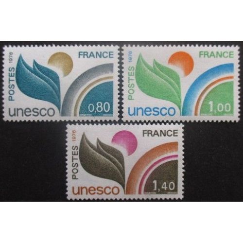 France Service Série N°50 Au 52 Unesco Neuf **
