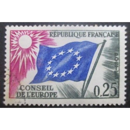 France Service N°28 Conseil De L'Europe Oblitéré