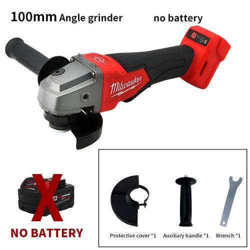 Milwaukee 100mm/125mm freinage meuleuse d'angle sans brosse 3 vitesses M14 électrique sans fil polissage vitesse Variable outils électriques de coupe - Type 100MM
