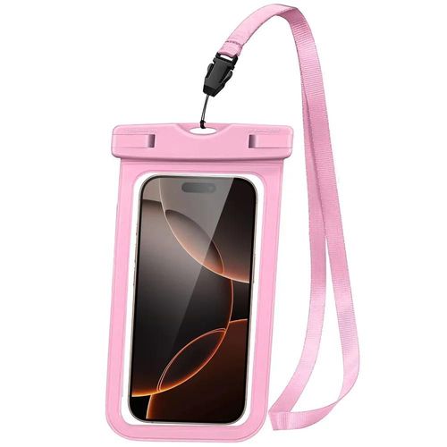 Pochette Étanche pour Xiaomi Redmi Samsung Galaxy iPhone Google OPPO, Protection Waterproof IPX8 Toucher Sensible - Rose - E.F.Connection