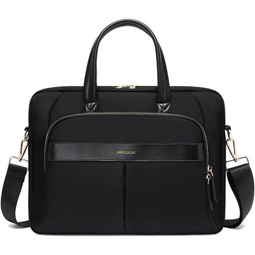Sac Cabas Femmes Sacoche Ordinateur Femme Mallette Cartable Sac À Bandoulière Sac De Cours Sacs À Main Portés Épaule Femme Pour Collège Cours Travail Affaires Voyage Noir M[H3126]