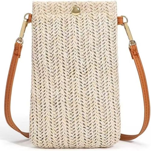 Sac De Téléphone Portable Suspendu Pour Les Femmes, Petit Sac À Bandoulière Unique Blanc, Sac À Bandoulière Oblique Pour Les Femmes[H705]