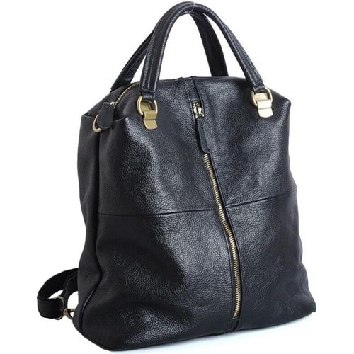 Sac À Dos En Cuir De Vache Véritable Pour Femme, Sac À Bandoulière, Sac De Voyage En Cuir Noir, Sac À Bandoulière, Noir, 13.4 Inches, Tendance[H3155]