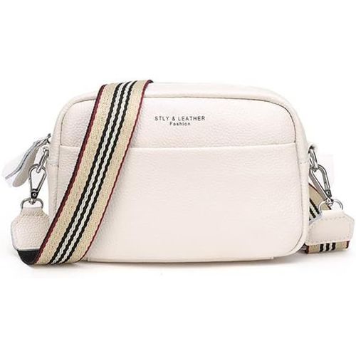 Sacs Bandoulière Femme Cuir Sac Banane Femme Cuir Veritable Sac Bandouliere Femme Petit Sac A Main Femmes Bandoulieres Imperméable,Blanc.[H3621]
