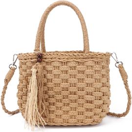 Sac À Main Panier En Paille Pour Femmes Filles Sac