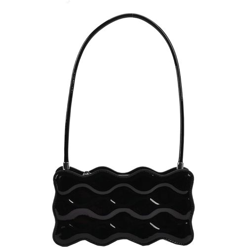 Petit Sac A Main Femme Sac À Bandoulière Vernis Cuir Sac À Main Porté Epaule Impermeable Sac Sous Les Bras Pochette Telephone Sac Besace Sac Soirée Noir[H2052]