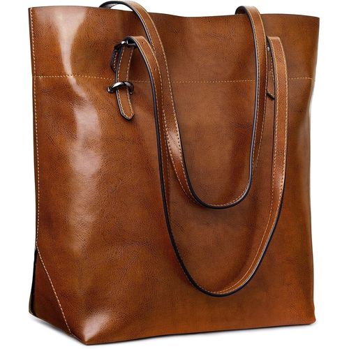 Sac À Main Vintage En Cuir De Vache Fendu, Grande Capacité[H2311]