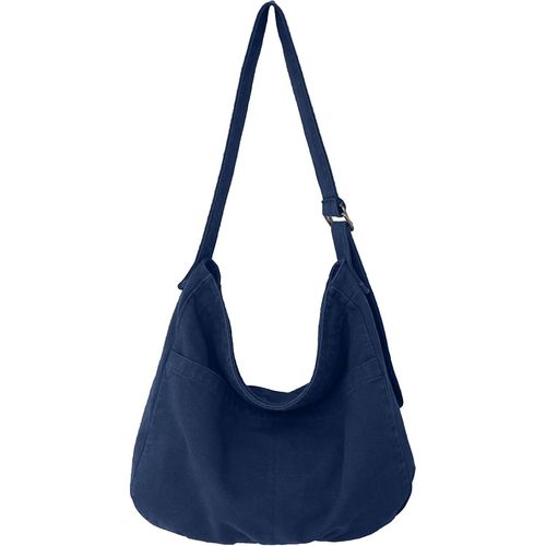 Un Xe String Bag Oxford Sac À Bandoulière Simple Pour Femme Shopping Bag Quotidien/Bureau/École/Voyage Sac En Tissu De Mode (Bleu)[H636]