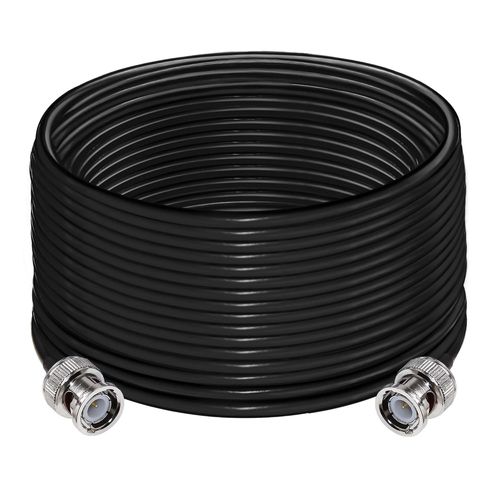 Câble d'Extension BNC RG58 Mâle à Mâle Faible Perte 50 Ohms - Câble Coaxial Radio CB 15 m (49,2 Pieds) - Antenne Wifi