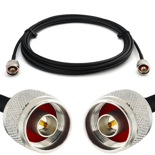 N Mâle vers N Mâle 30cm RG58 Cable Coaxial - Câble d'extension exterieur à faible perte rallonge etanche - pour Routeur WIFI Radio Antenne LTE GSM Amplificateur 4G 5G 6G LTE Hotspot
