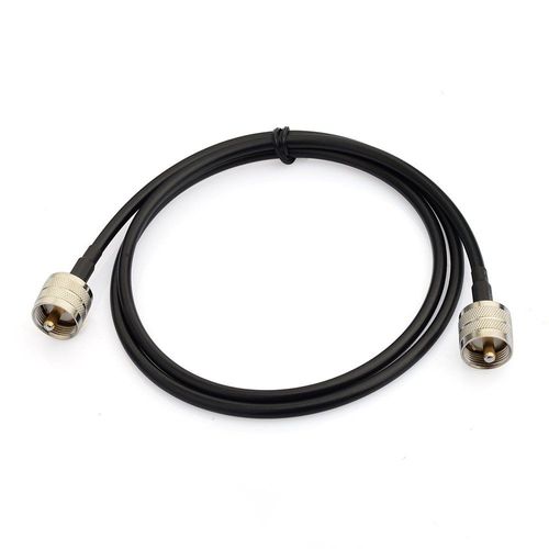 Câble Coaxial RG58 CB 90cm UHF PL259 Mâle vers Mâle 50 ohms Faible Perte pour Radio HAM et CB, Analyseur d'Antenne, Charge Factice, Compteur SWR(1 Pièce)